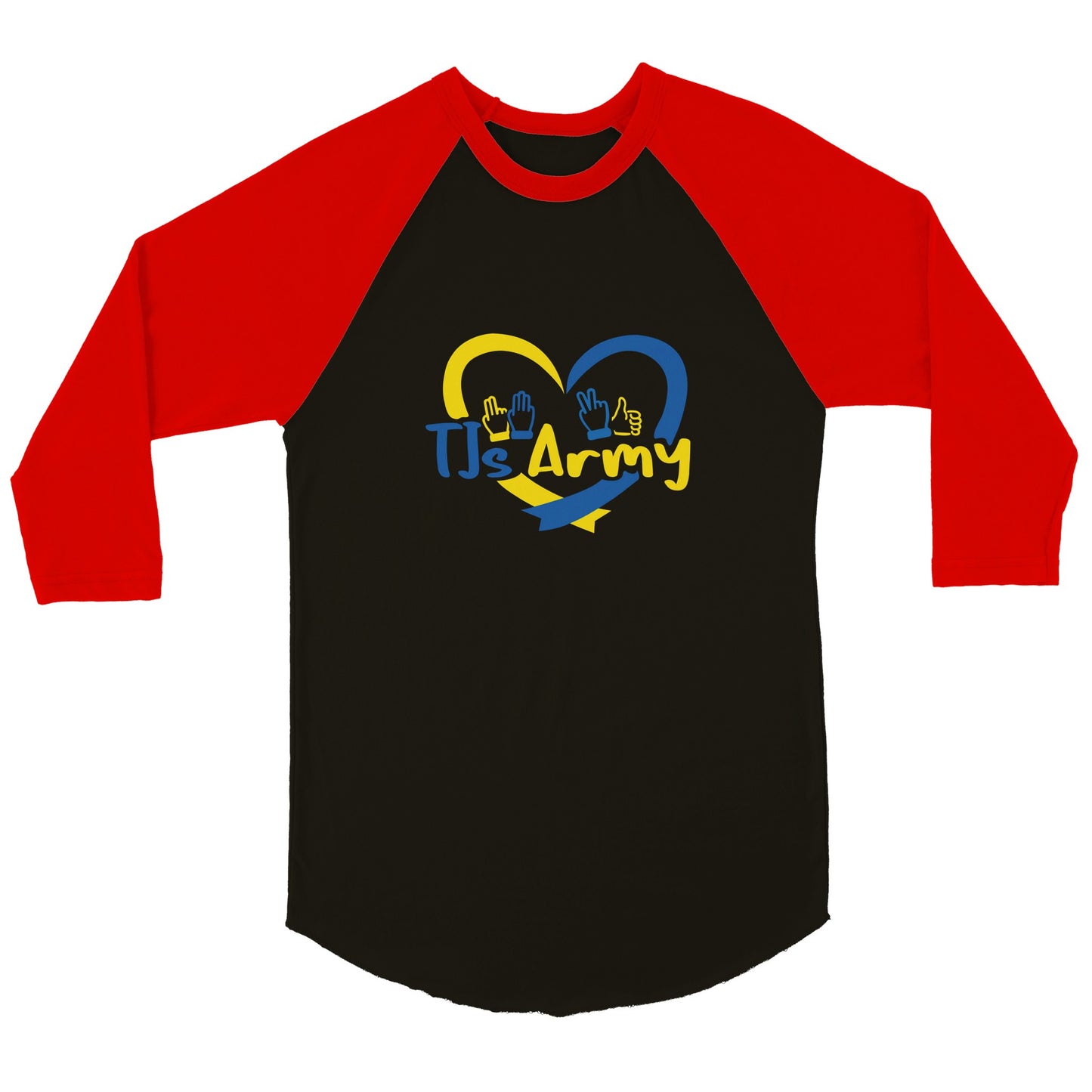 TJs Army Unisex 3/4 sleeve Raglan T-shirt