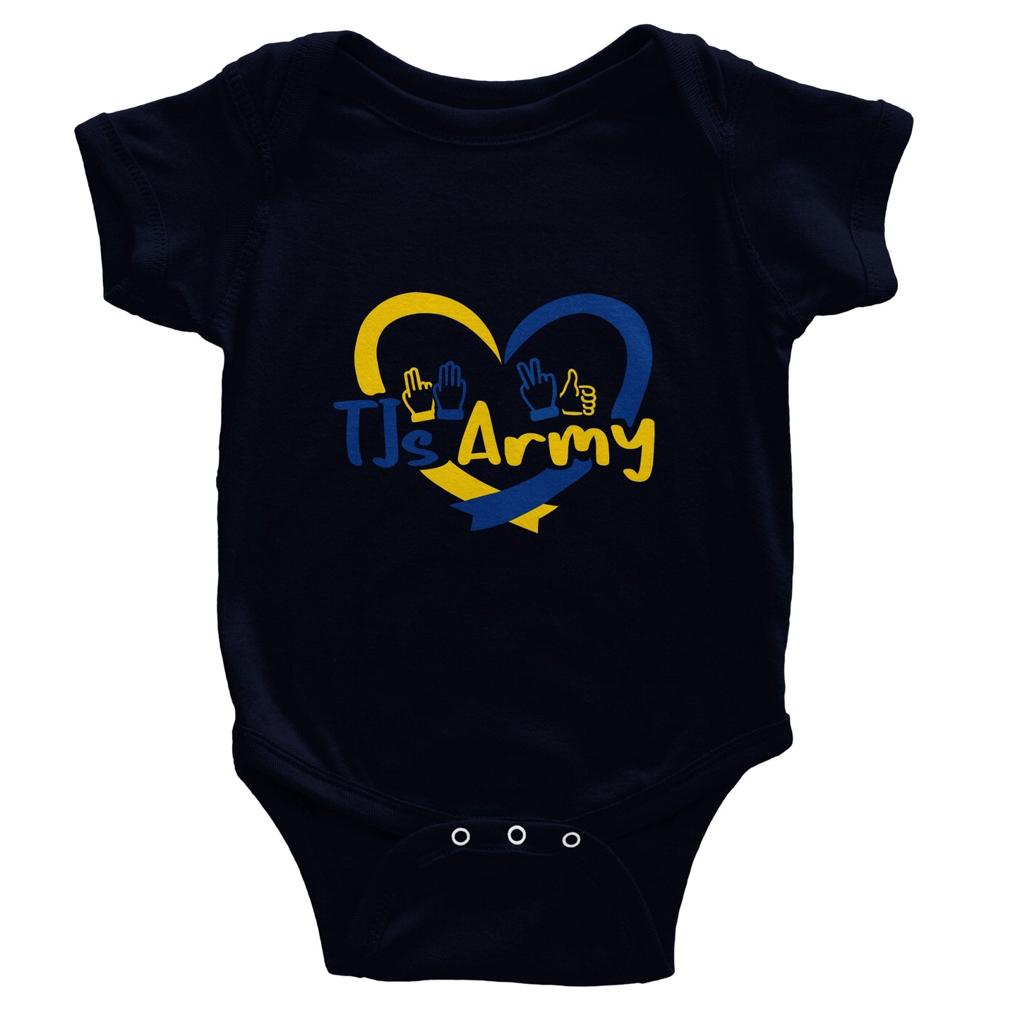 TJs Army Classic Baby Short Sleeve Bodysuit