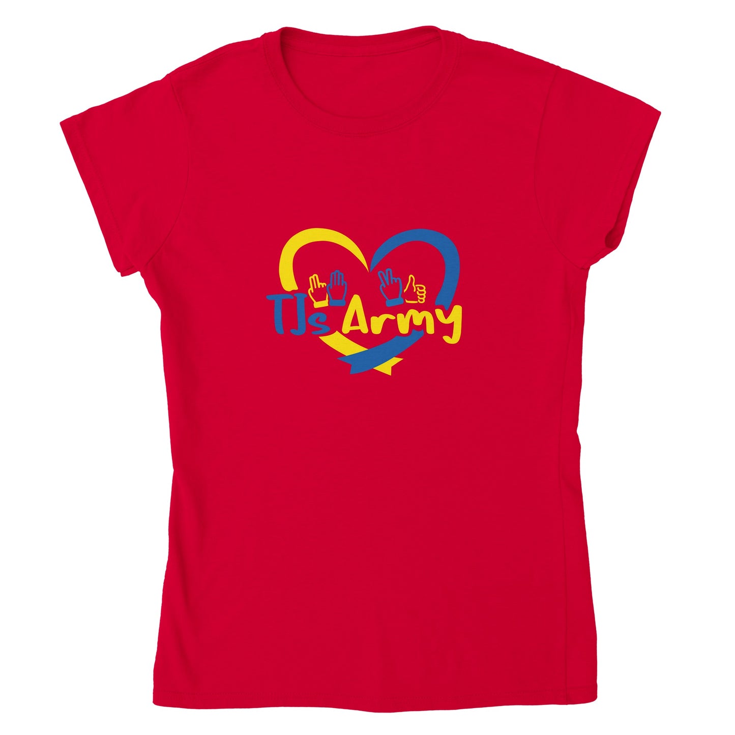 TJs Army Classic Womens Crewneck T-shirt