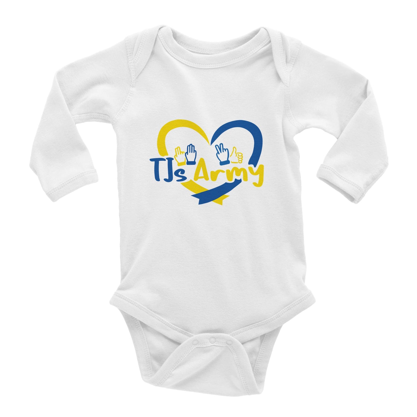 TJs Army Classic Baby Long Sleeve Bodysuit