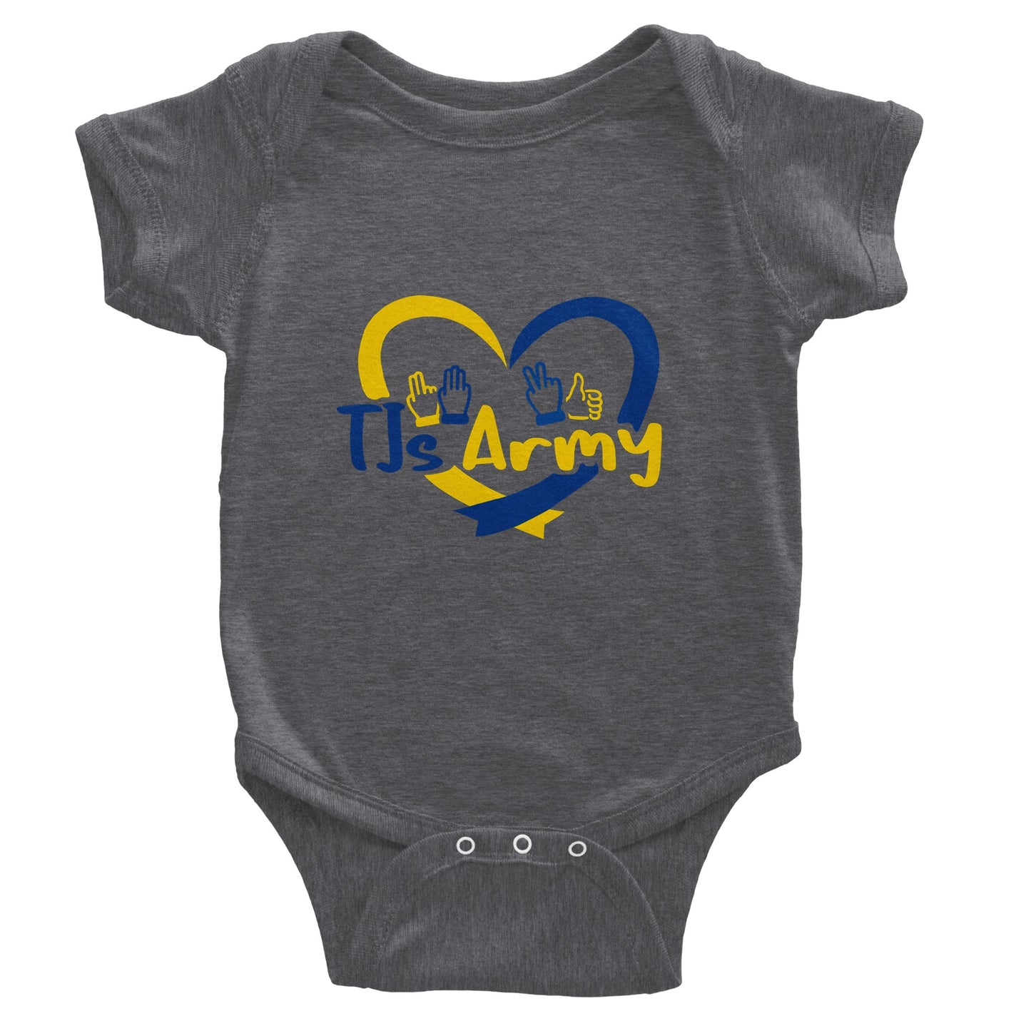 TJs Army Classic Baby Short Sleeve Bodysuit