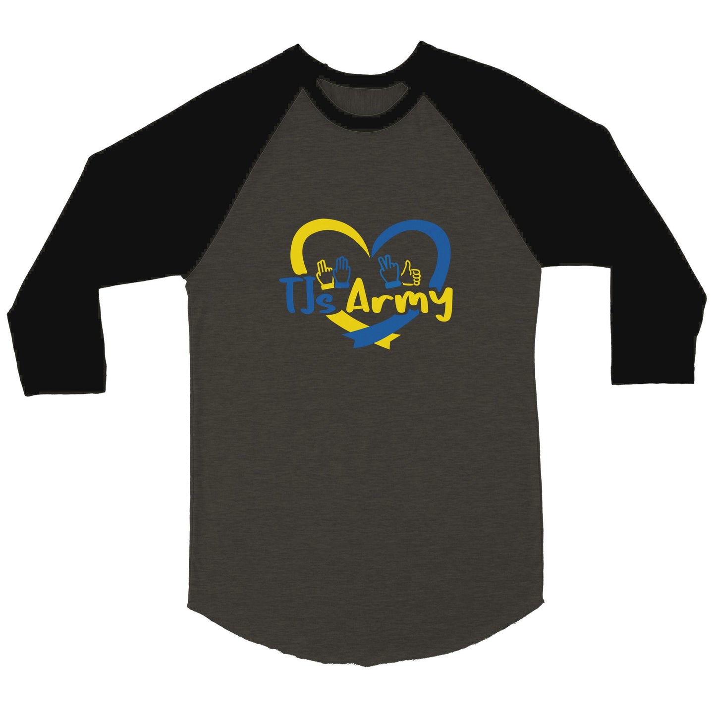 TJs Army Unisex 3/4 sleeve Raglan T-shirt