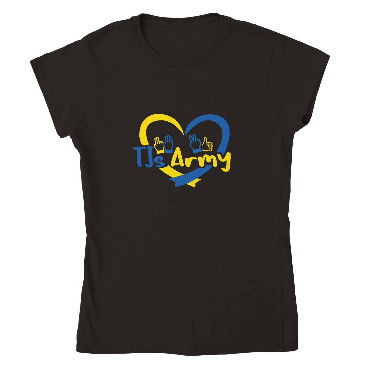TJs Army Classic Womens Crewneck T-shirt