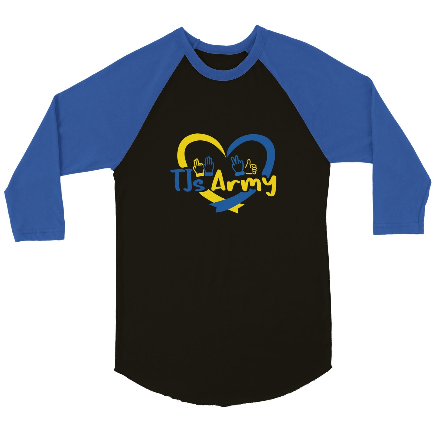 TJs Army Unisex 3/4 sleeve Raglan T-shirt