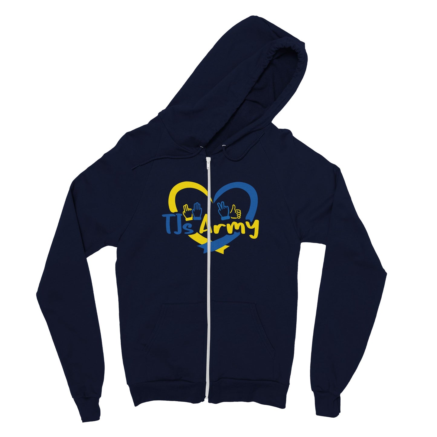 TJs Army Classic Unisex Zip Hoodie