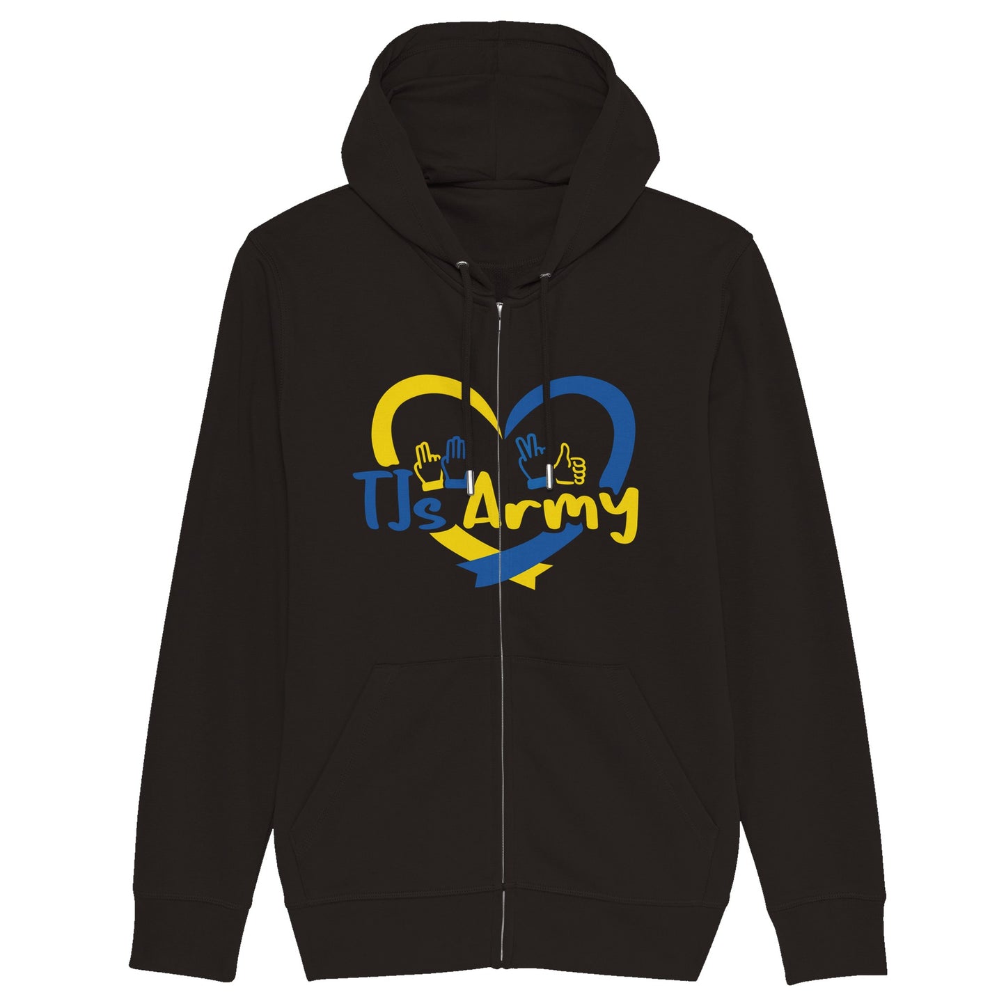 TJs Army Organic Unisex Zip Hoodie