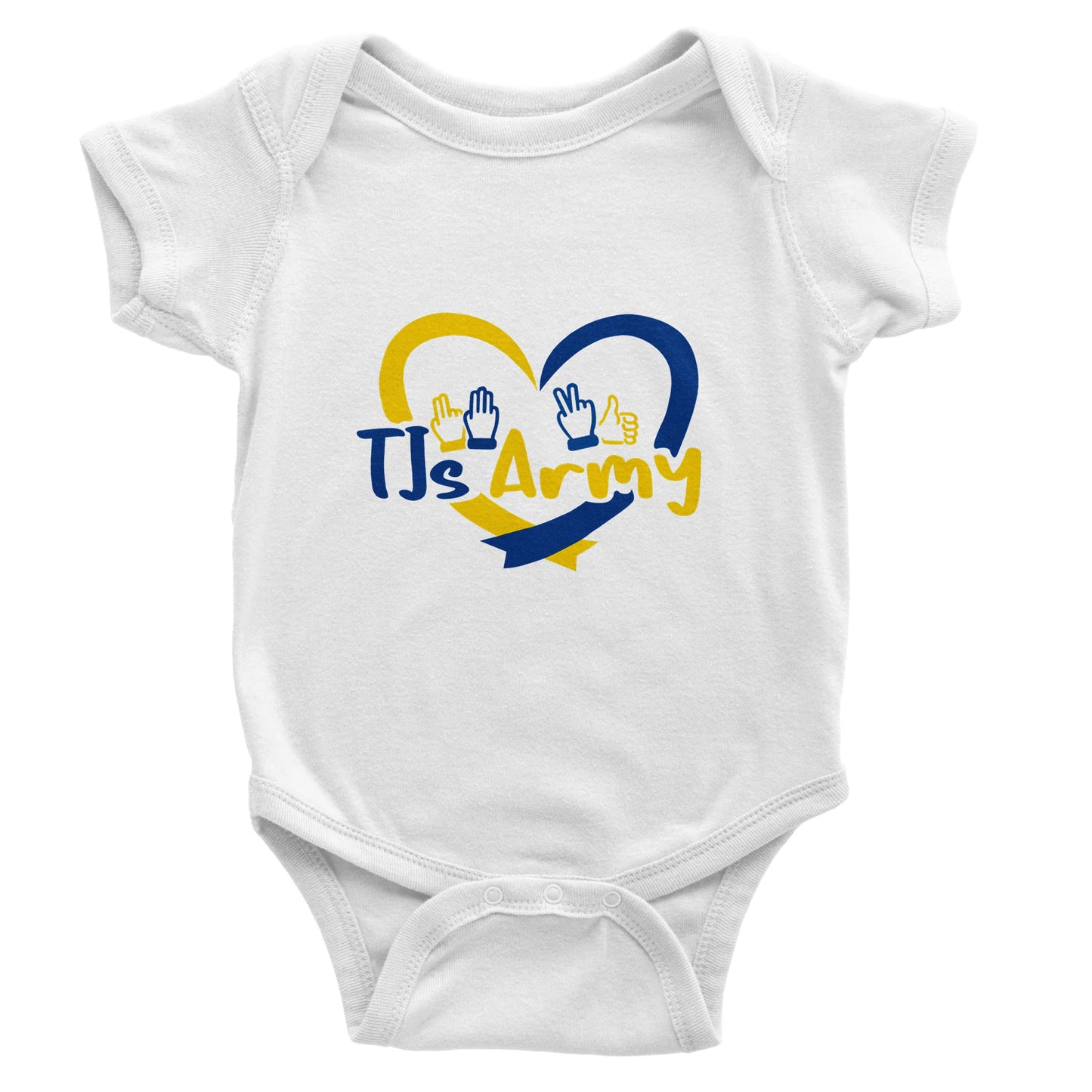 TJs Army Classic Baby Short Sleeve Bodysuit